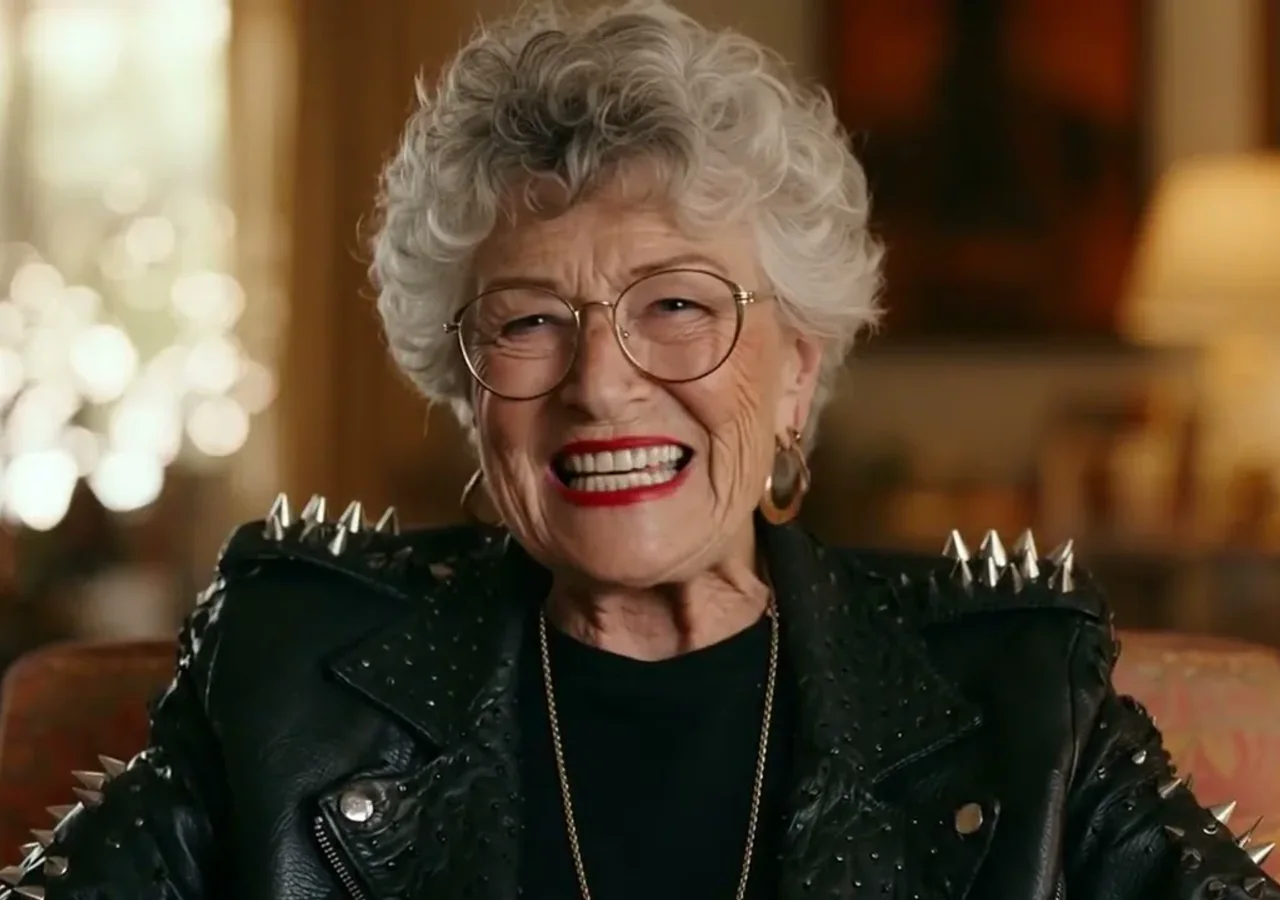 Confident older adult at home